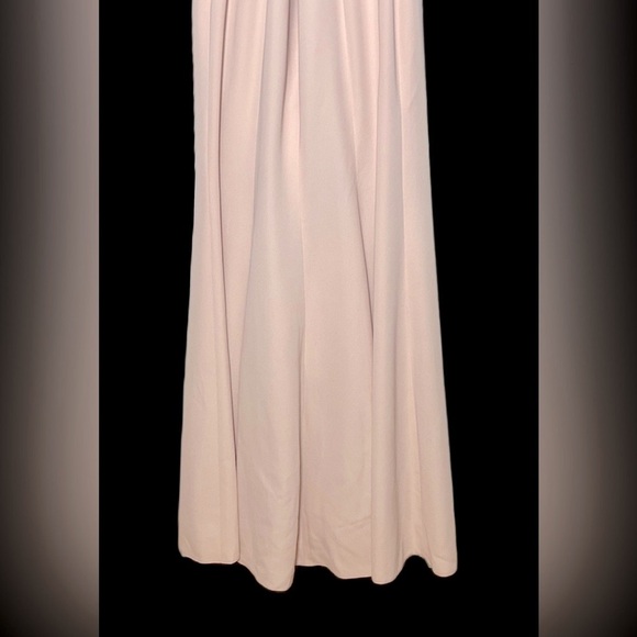 NWT Dessy Collection Off-the-Shoulder Criss Cross Back Trumpet in Cameo, Size 2R - Picture 14 of 16